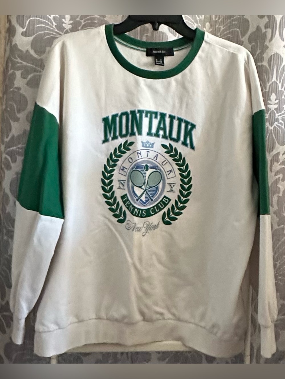 Forever 21 Montauk Tennis Club Crewneck Sweatshirt Size 1X